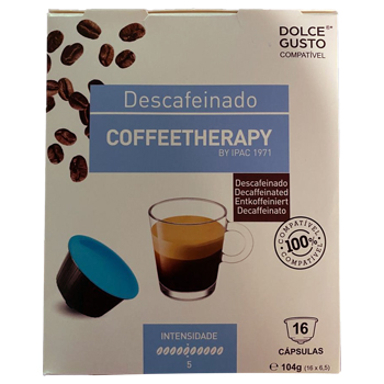 Café Cápsulas CoffeeTherapy Descafeinado DG 16un