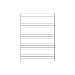 Caderno Papel Tipo Almaco A4 5Fls s/Margem 25 Linhas Branco