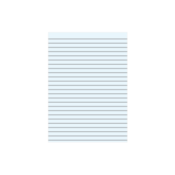 Caderno Papel Tipo Almaco A4 5Fls s/Margem 35 Linhas Azul