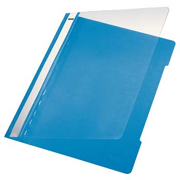 Classificador Plastico Capa Transp Leitz 4191 Azul Claro 25un