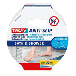 Fita Adesiva Tesa Anti-Derrapante Banho e Duche 25mmx5mts Transparente