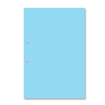 Cartolina A4 com Furos 250g Azul 1 Folha