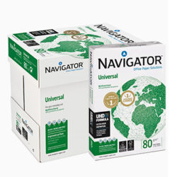 Papel 080gr Fotocopia A4 Navigator Premium Universal 5x500 Folhas