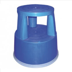 Tamborete/Escadote Plástico 2 Niveis 45cm Altura Azul