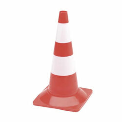 Cone Seguranca Branco/Vermelho 50cm PEREL