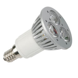 Lampada LED 3x1W branco neutro (3900-4500K) - 230V - E14
